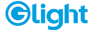 A logo with the word 'G Light' and a circular design element to the left.