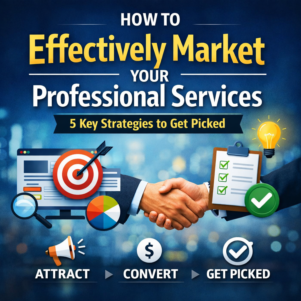 How to Effectively Market Your Professional Services: 5 Key Strategies to Get Picked