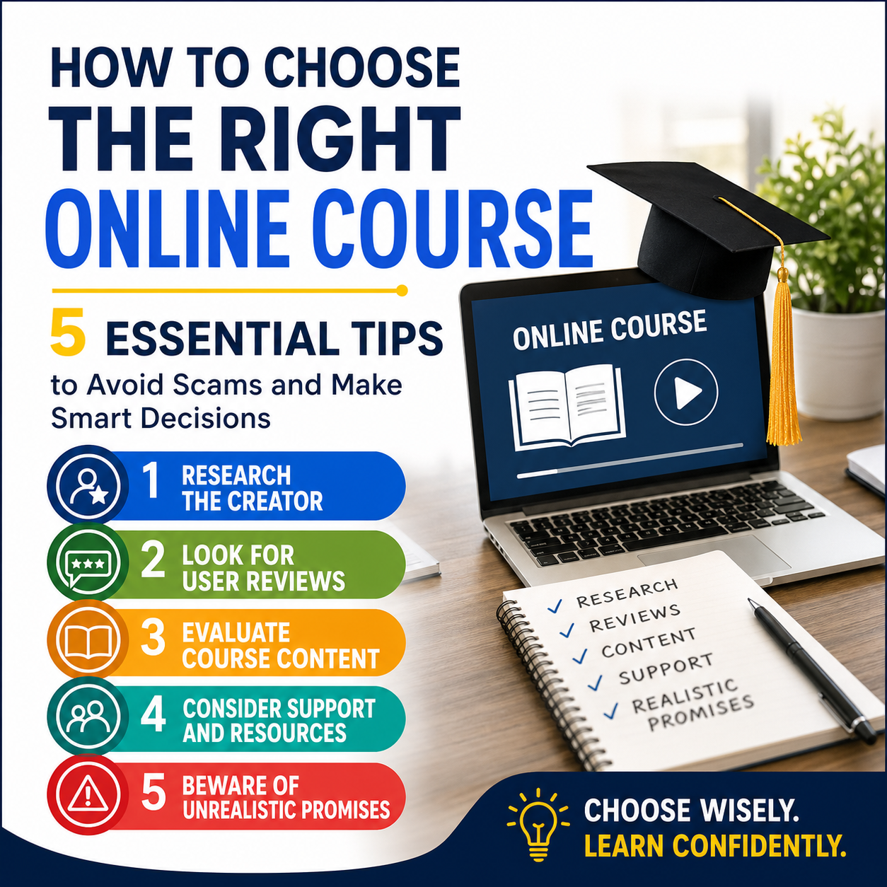 How to Choose the Right Online Course: 5 Essential Tips to Avoid Scams and Make Smart Decisions