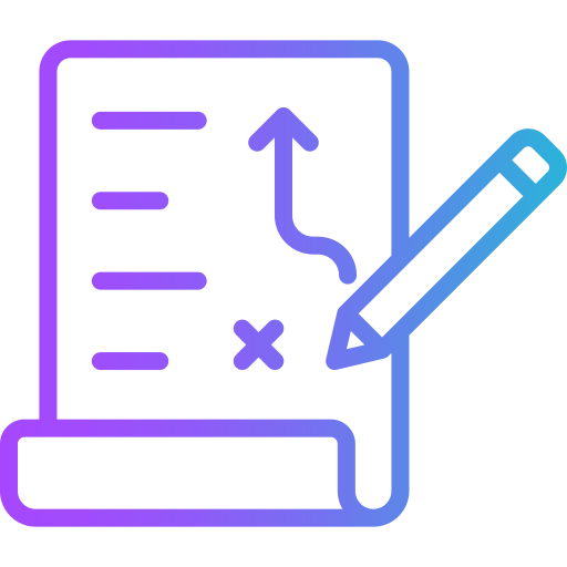 Digital illustration of a computer monitor displaying a graph with upward arrow, with a stylus pen pointing at it.