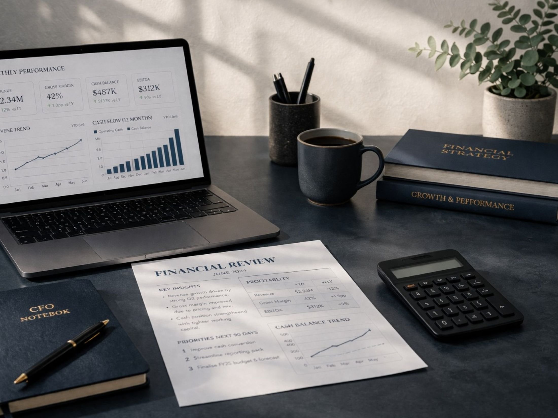 CFO reporting tools and financial performance analysis