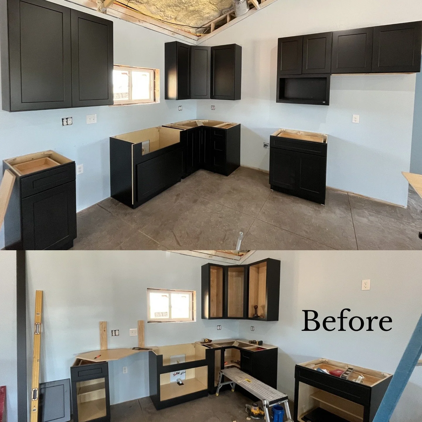 Before &amp; After kitchen. Frustrated with your current kitchen? Need an upgrade and more cohesion? We can design and manage your kitchen remodel from the beginning to the end. DM 'KITCHEN' for a FREE Consultation. Website LINK in BIO #NormanOK #Kit