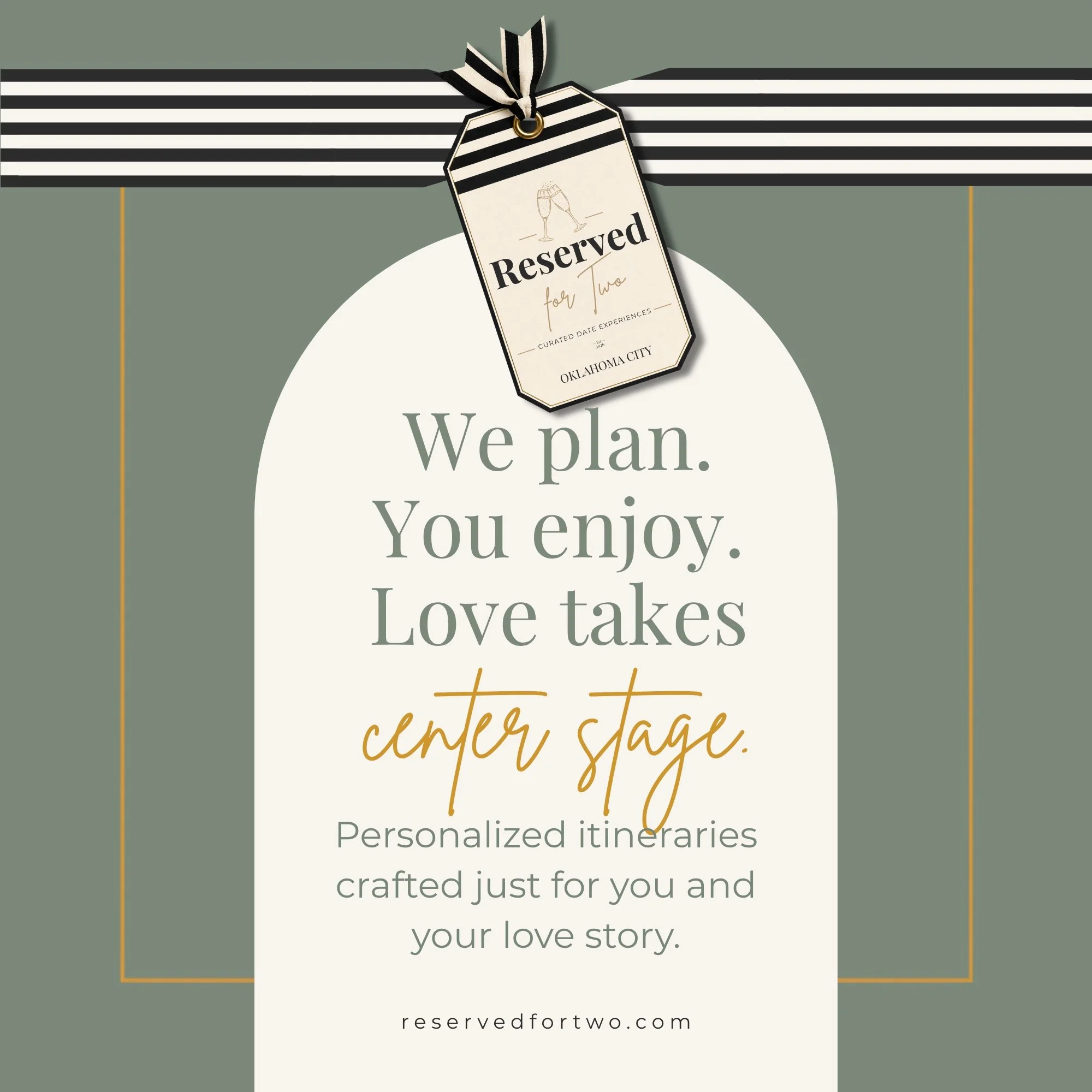 How it works: We handle the details--research, reservations, timing and little extras. You handle the fun part--loving your person and making memories. That's our favorite part! *link in bio to pick your date.