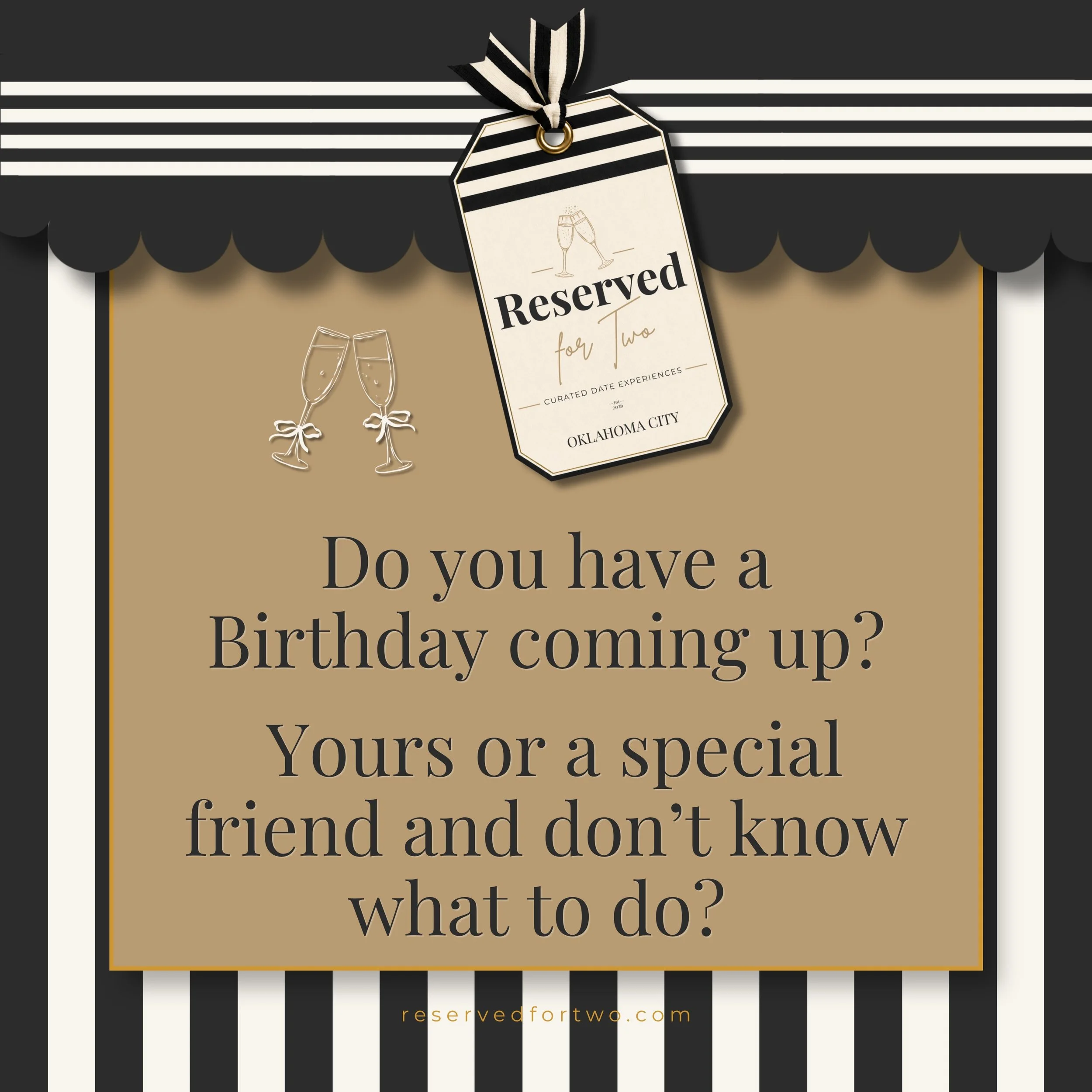 Do you have a birthday coming up? Let us plan it! How about a fun night out with great food, bowling and then a great bar to end the night? We pick the restaurant, make the reservation, pick the bowling alley, make the reservation and then tell you w