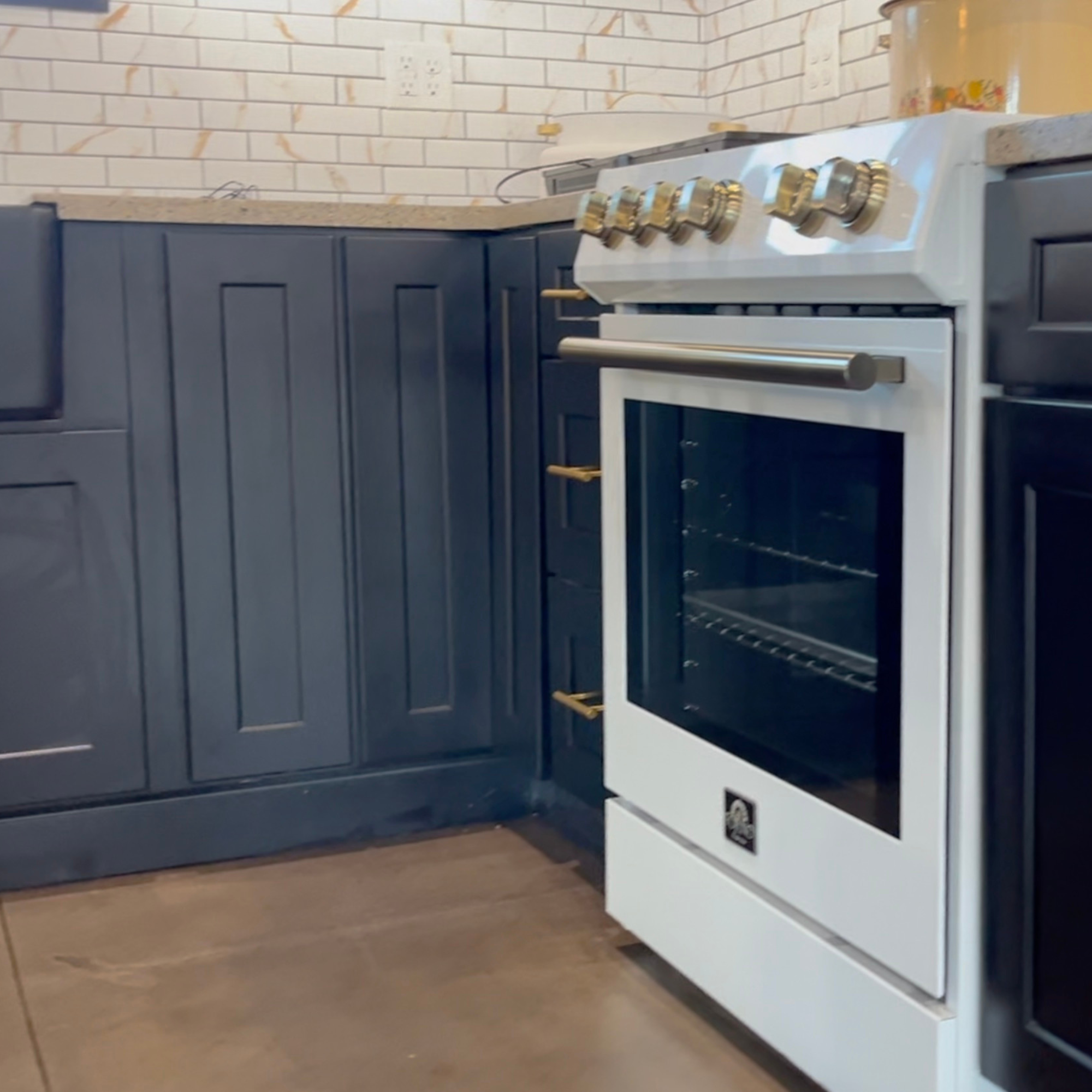 Kitchen- black cabinets