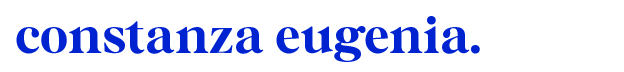 constanza eugenia.