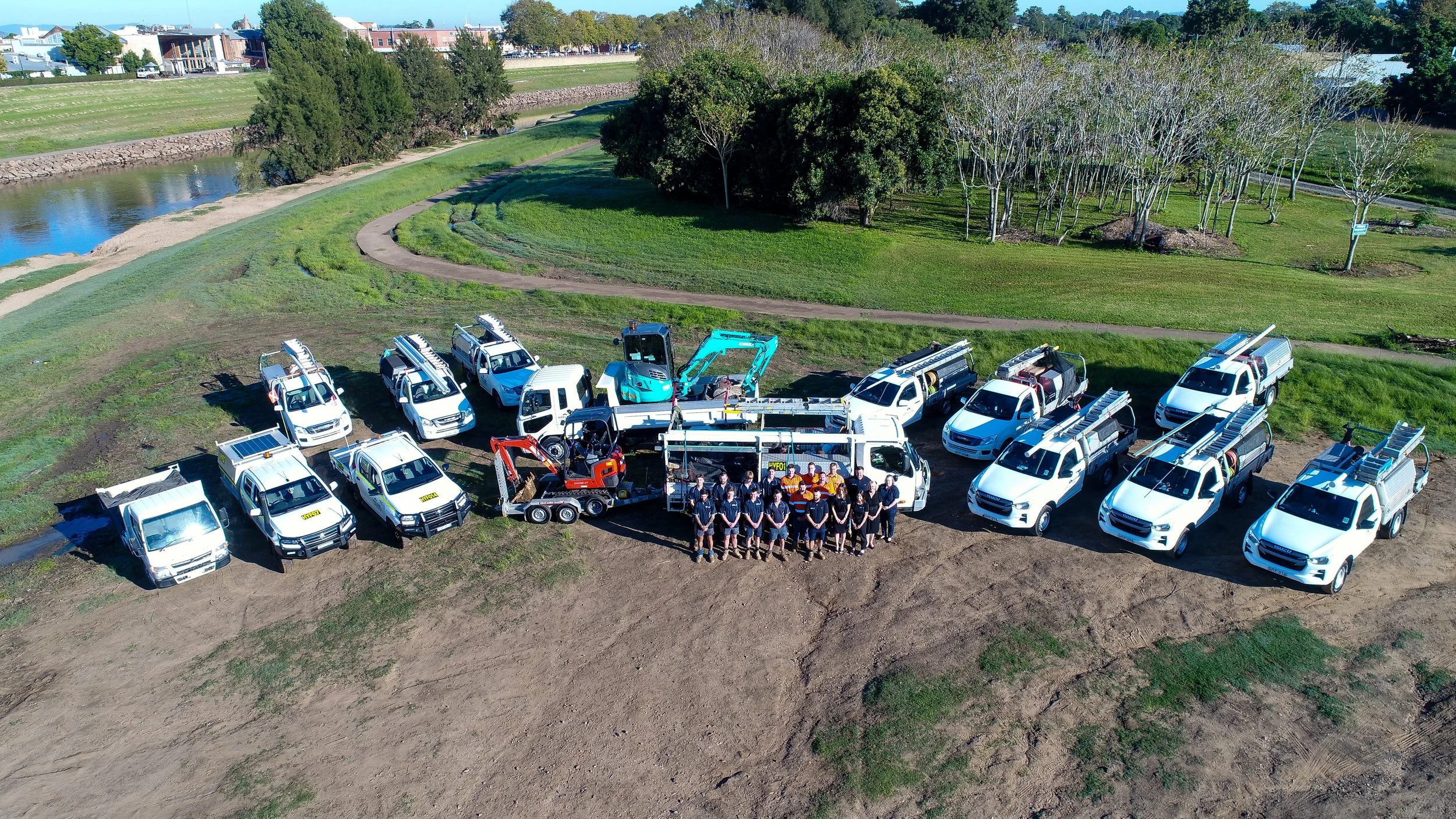 HYFlow Fleet cars, utes, excavators, equipments and Hyflow Team
