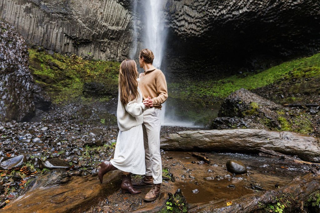 Latourell Falls engagement session Oregon waterfall (19).jpg