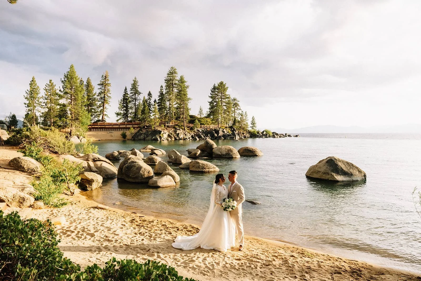 Sand Harbor sunset elopement Lake Tahoe (3).jpg