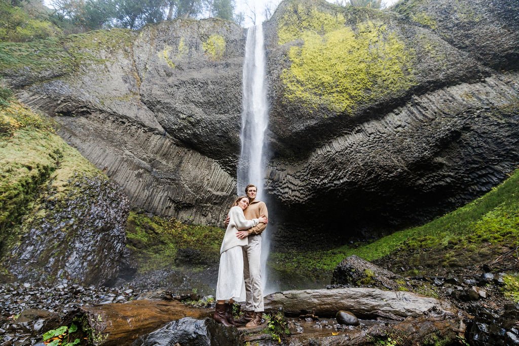 Latourell Falls engagement session Oregon waterfall (15).jpg