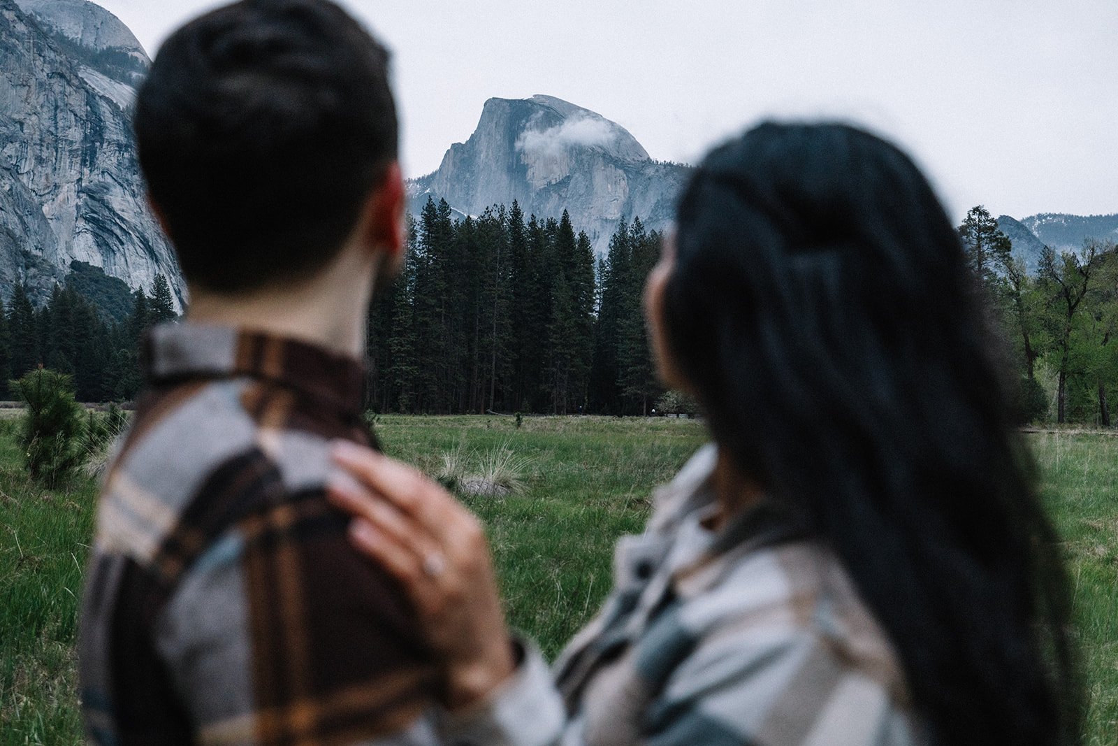 Yosemite meadow engagement session natural moments (22).jpg