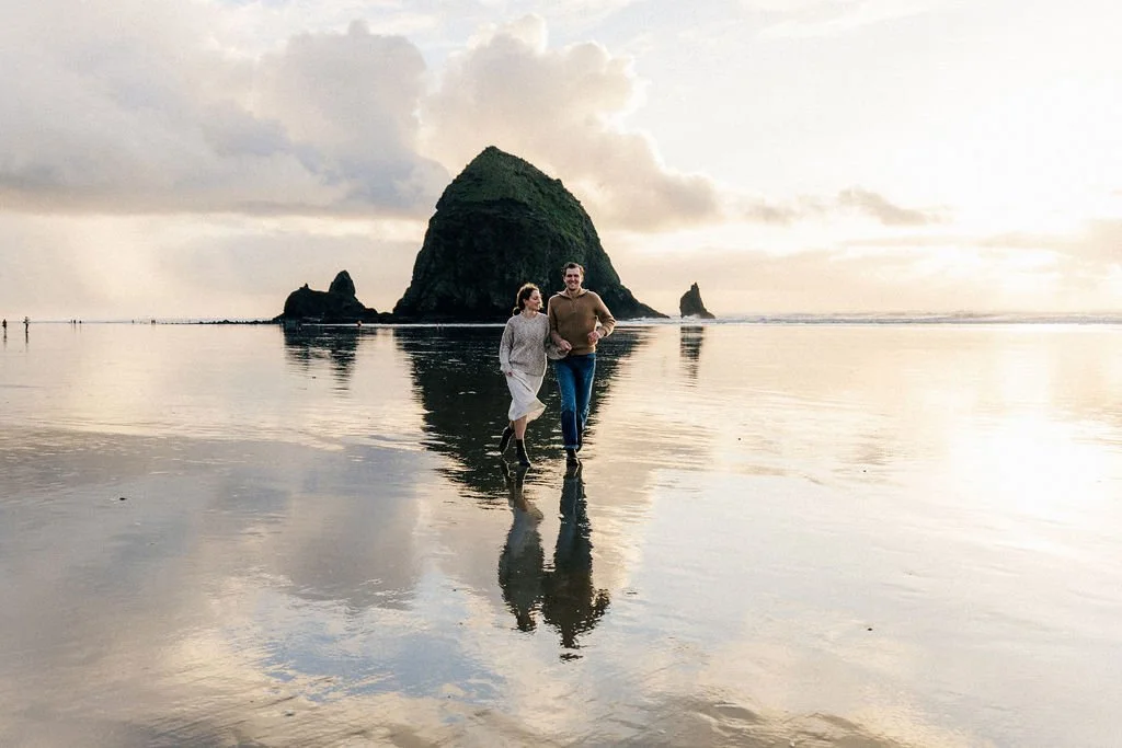 Cannon Beach engagement session sunset Oregon coast (47).jpg