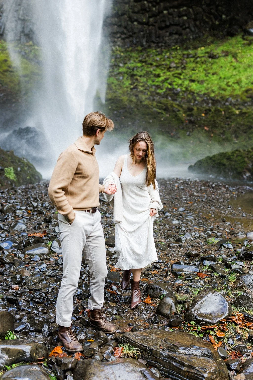 Latourell Falls engagement session Oregon waterfall (11).jpg