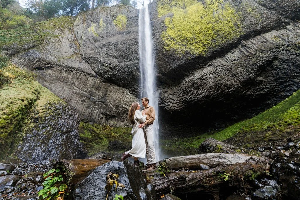 Latourell Falls engagement session Oregon waterfall (16).jpg