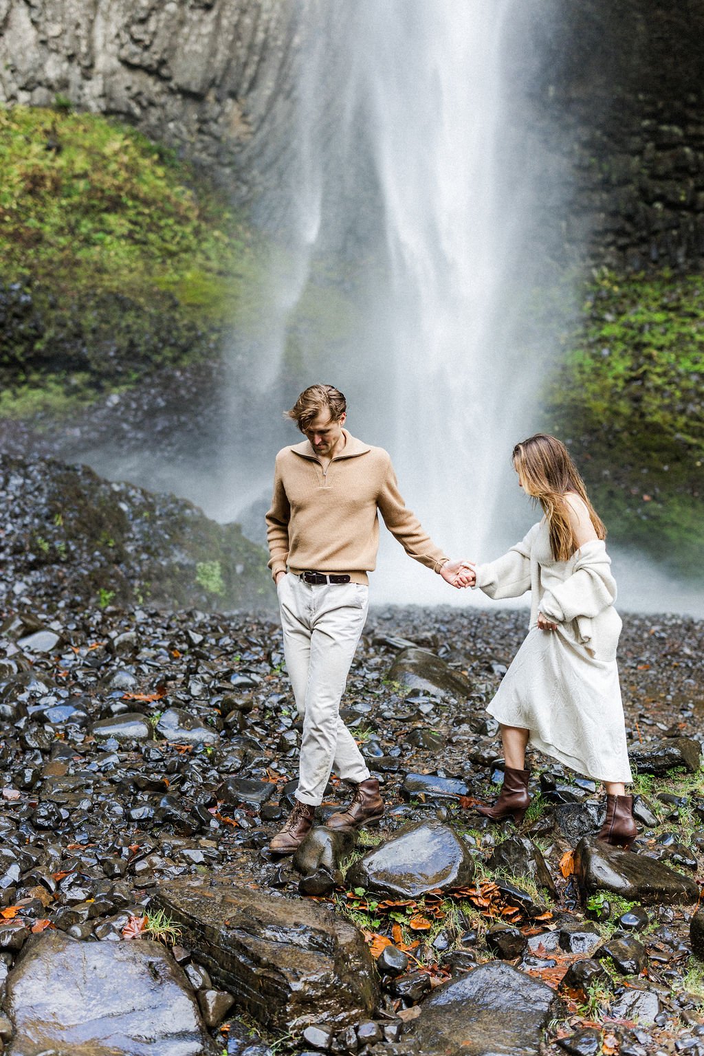Latourell Falls engagement session Oregon waterfall (22).jpg