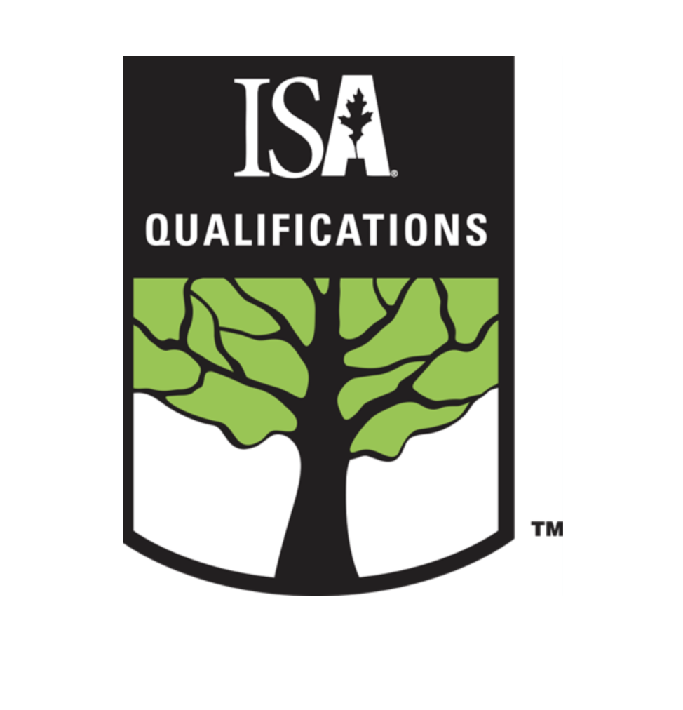 Logo of ISA Qualifications featuring a black and white shield with a stylized green tree.