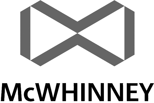 McWhinney logo in gray scale.