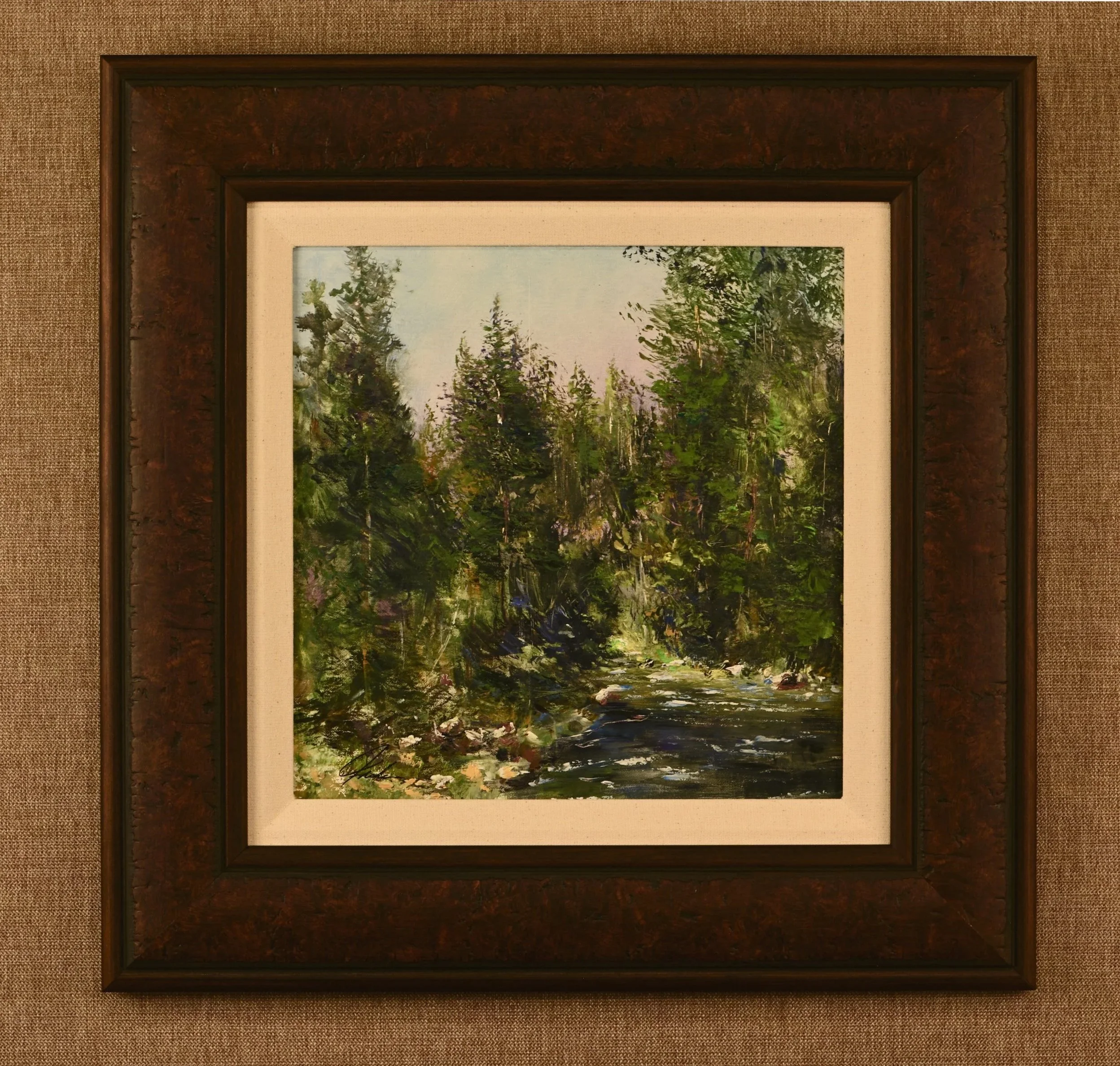 Along the Forest Stream 12x12