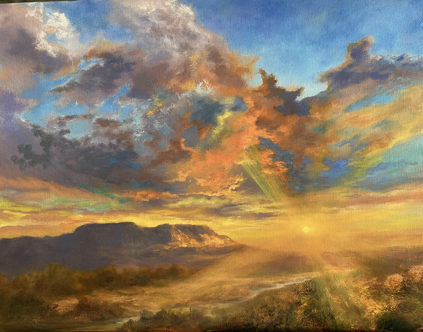 Sunset at the Rock
12x12 Oil on Canvas