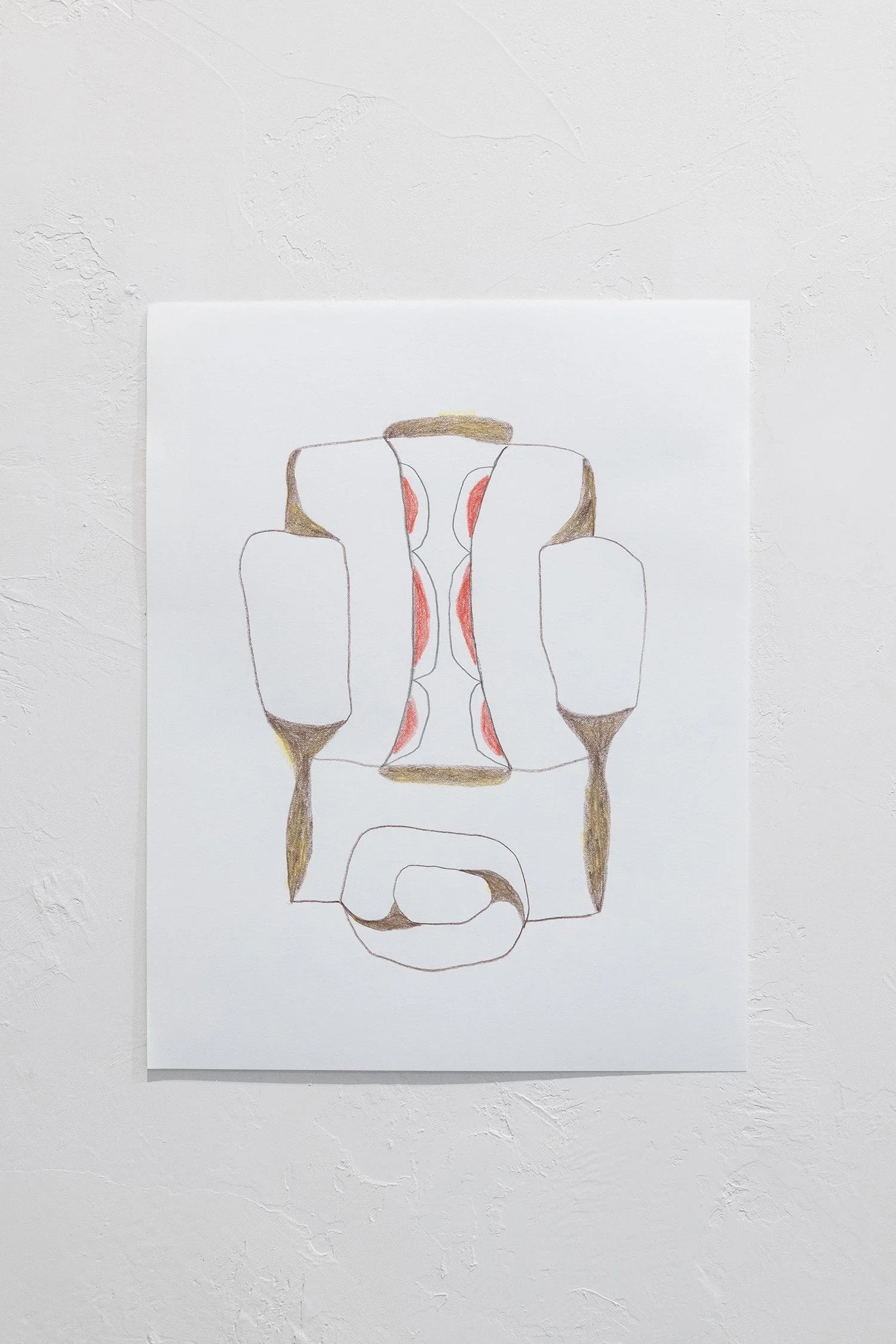 Richard Clarahan,  Untitled , 2026, colored pencil on paper, 14 x 11 inches