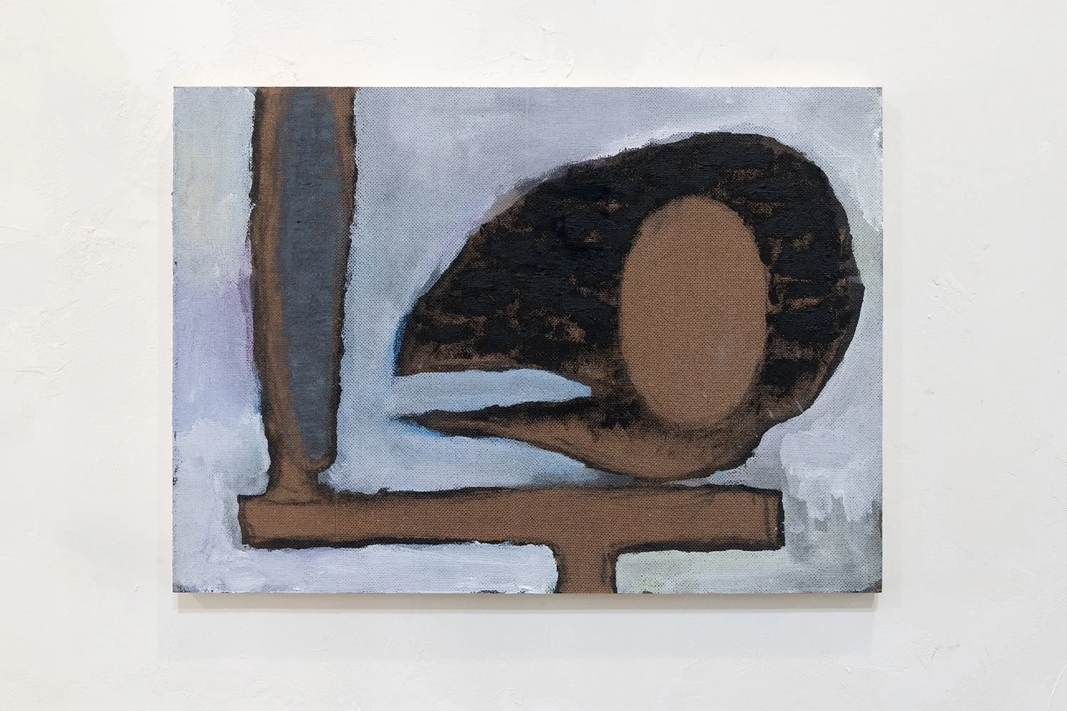 Paul Whiting,  Bird Skull and Mirror , 2026, charcoal, gesso, chalk, glue sizing on Masonite,
17 x 24 inches

