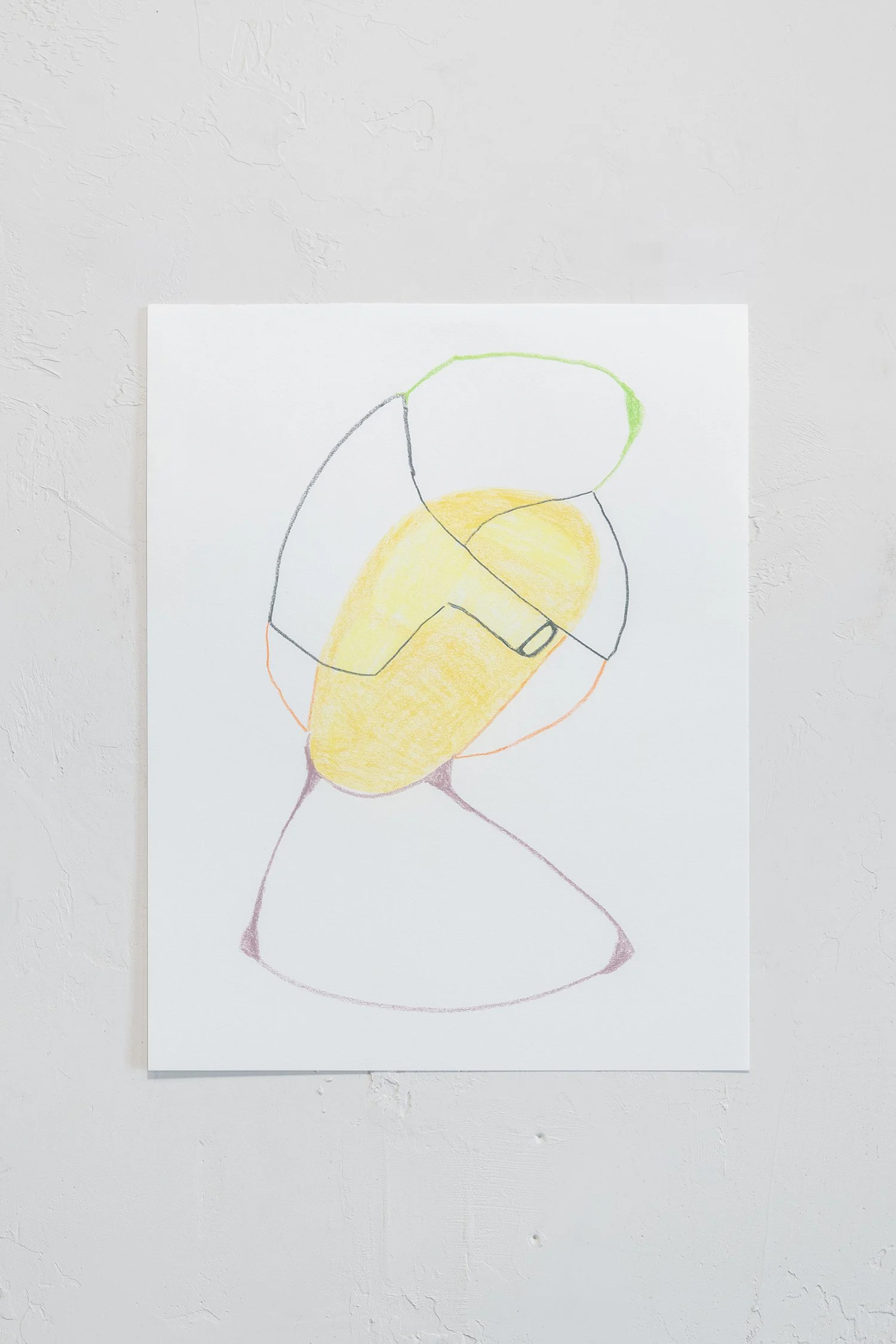 Richard Clarahan,  Untitled , 2026, colored pencil on paper, 14 x 11 inches