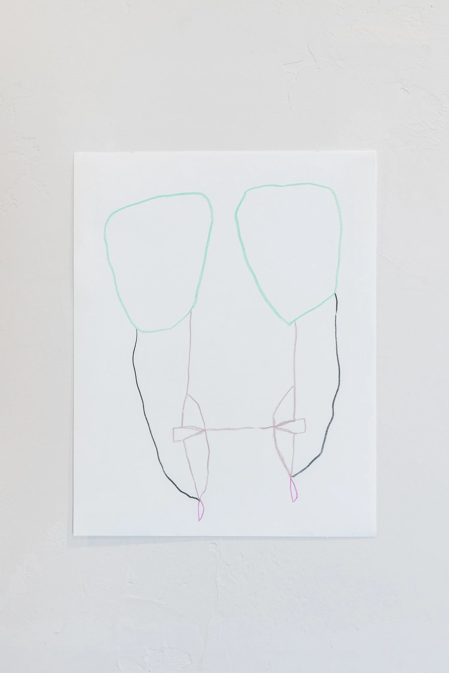 Richard Clarahan,  Untitled , 2026, colored pencil on paper, 14 x 11 inches