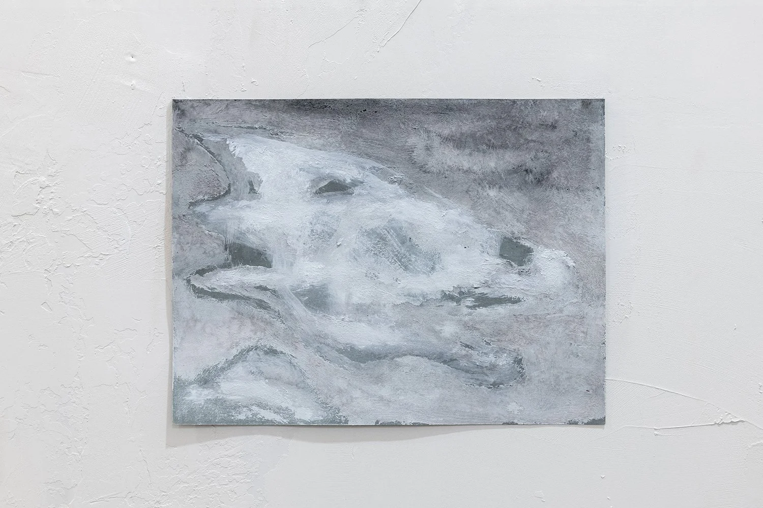 Paul Whiting,  Untitled , 2026, gesso and ink on paper, 9 x 12 inches