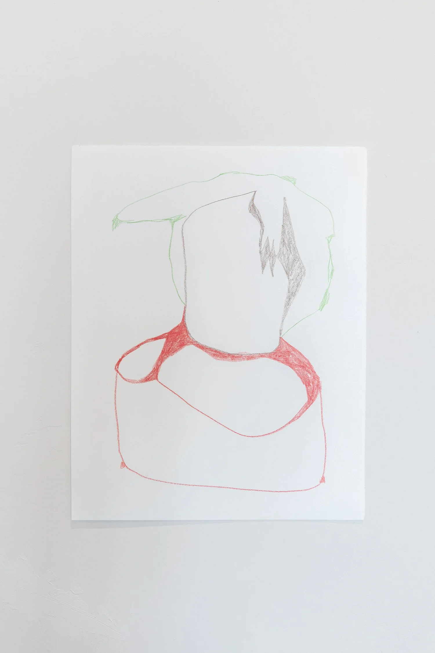 Richard Clarahan,  Untitled , 2026, colored pencil on paper, 14 x 11 inches