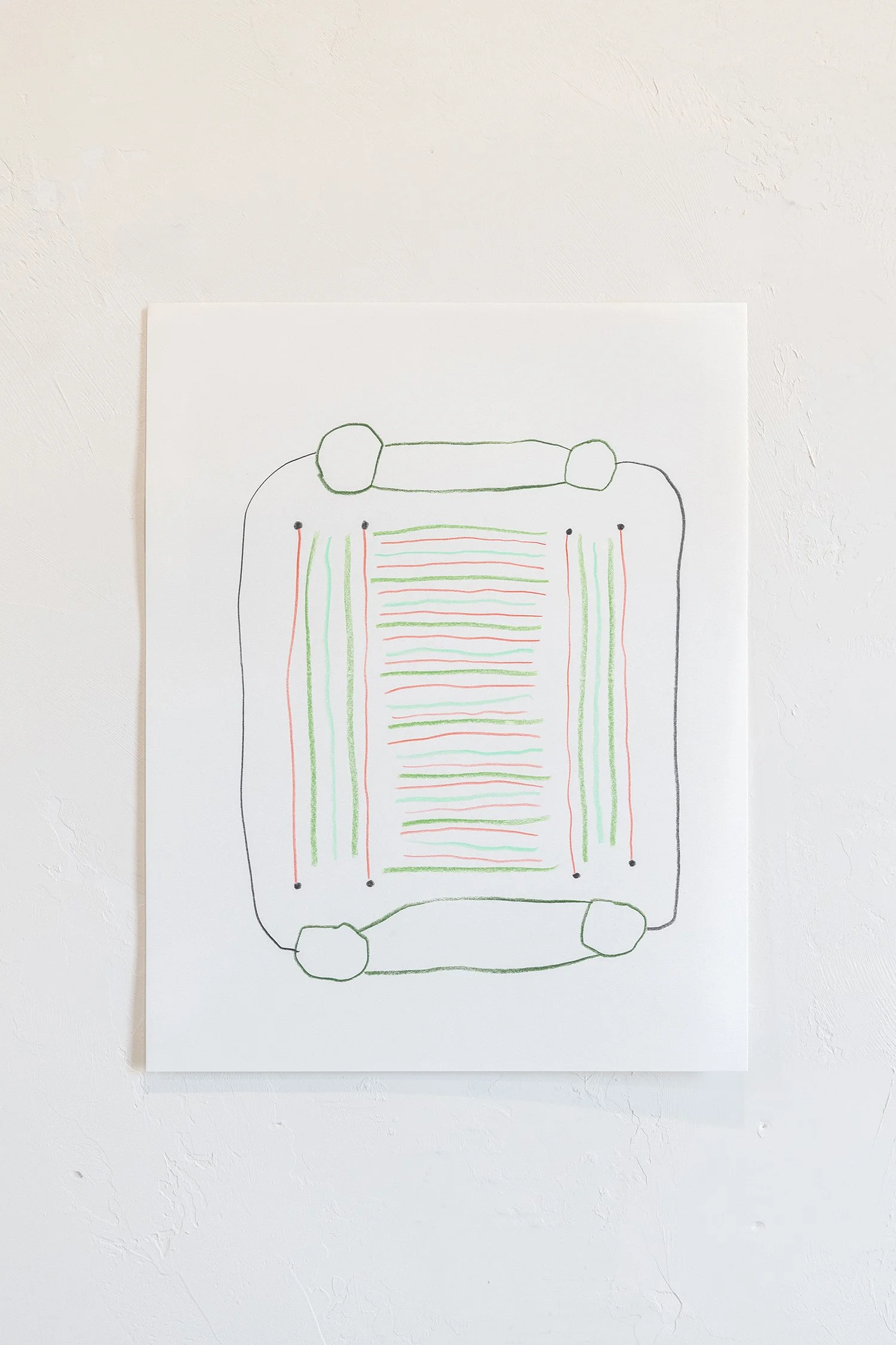 Richard Clarahan,  Untitled , 2026, colored pencil on paper, 14 x 11 inches
