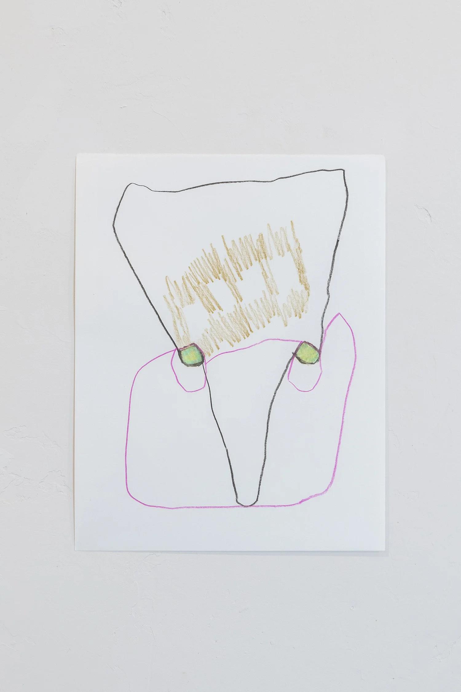 Richard Clarahan,  Untitled , 2026, colored pencil on paper, 14 x 11 inches