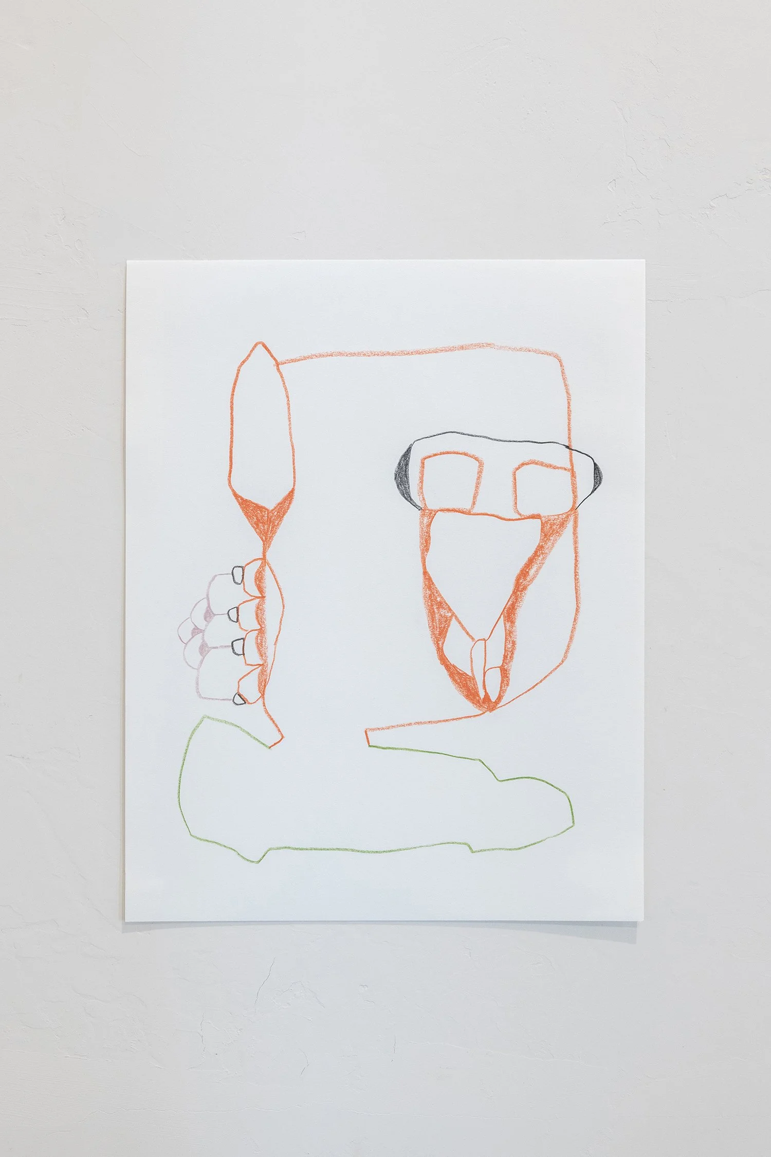 Richard Clarahan,  Untitled , 2026, colored pencil on paper, 14 x 11 inches