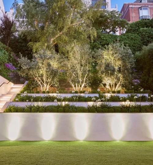 concrete planter beds