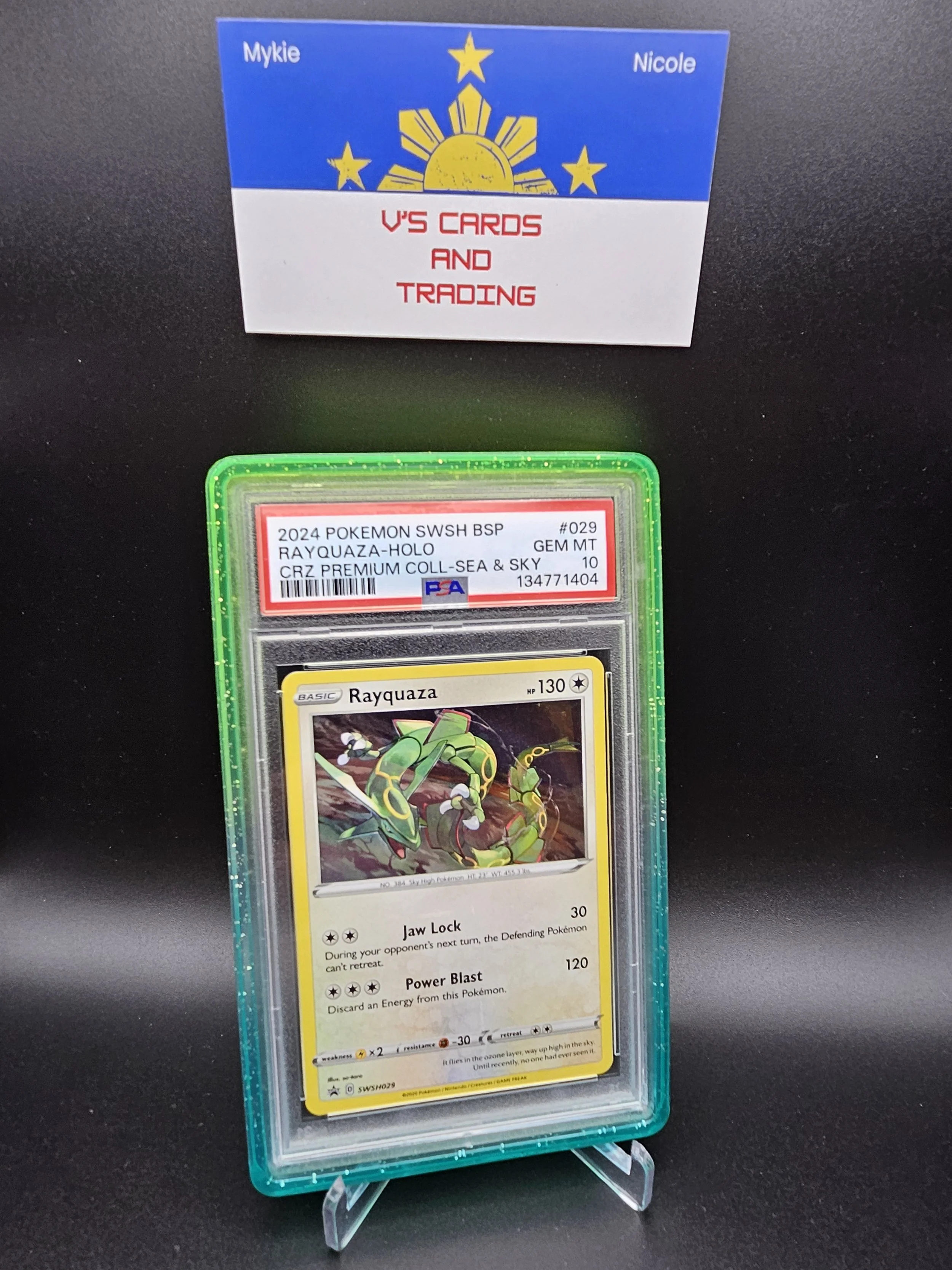2024 POKEMON SWSH BSP #029 RAYQUAZA-HOLO PSA 10