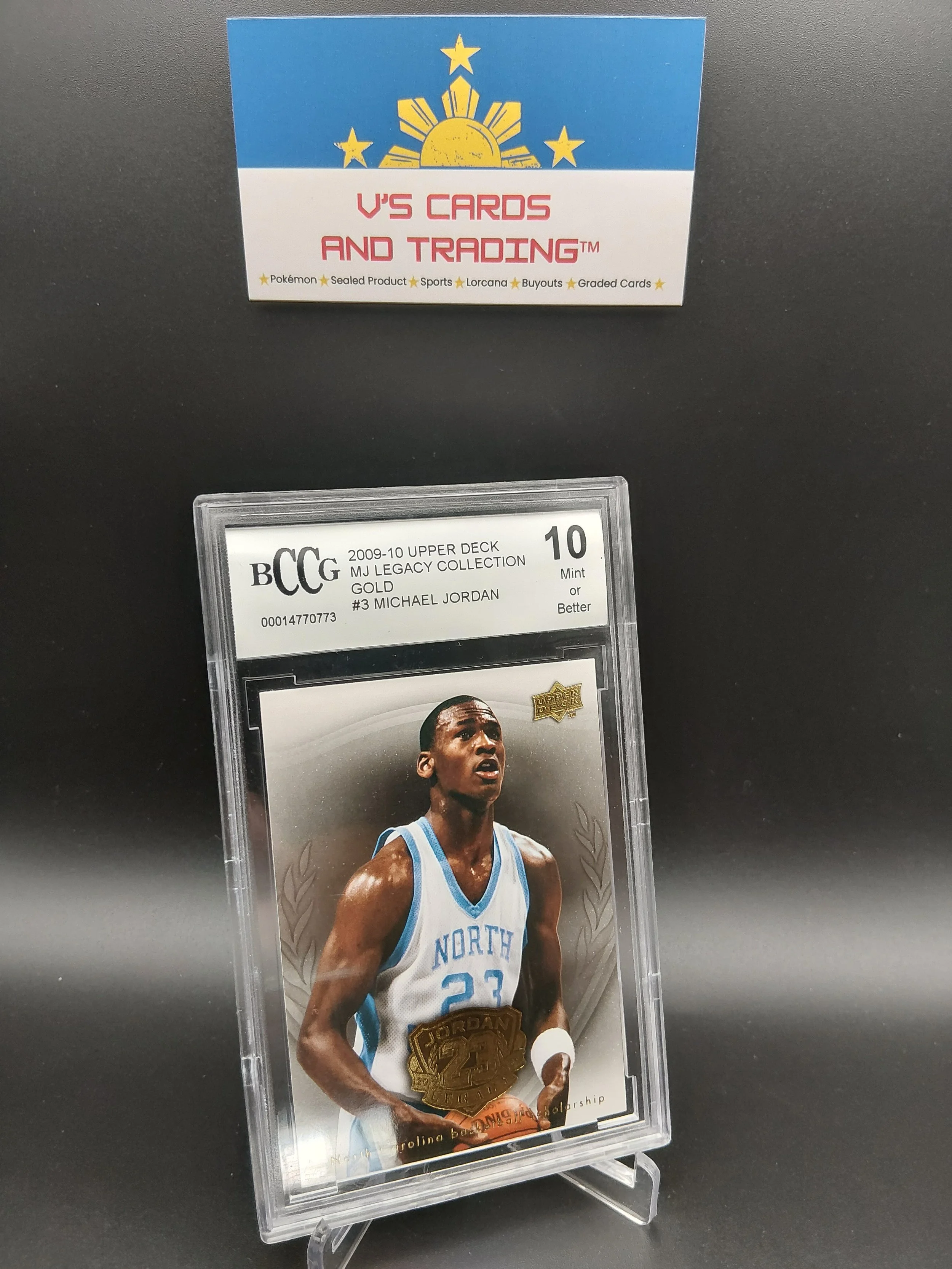 2009-10 UPPER DECK MJ LEGACY COLLECTION GOLD #3 MICHAEL JORDAN BCCG 10