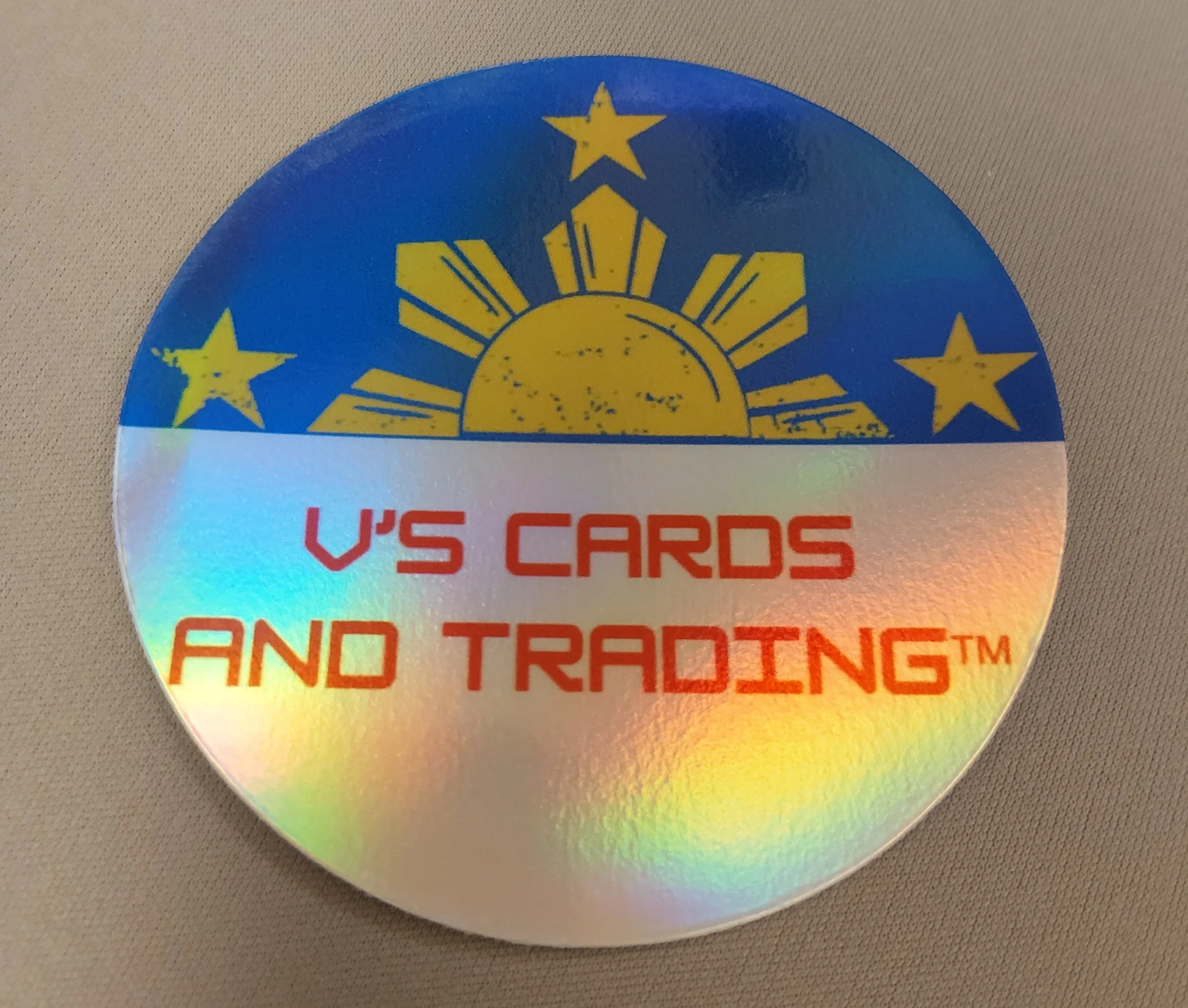 V's Cards and Trading 3" Vinyl Glossy Sticker