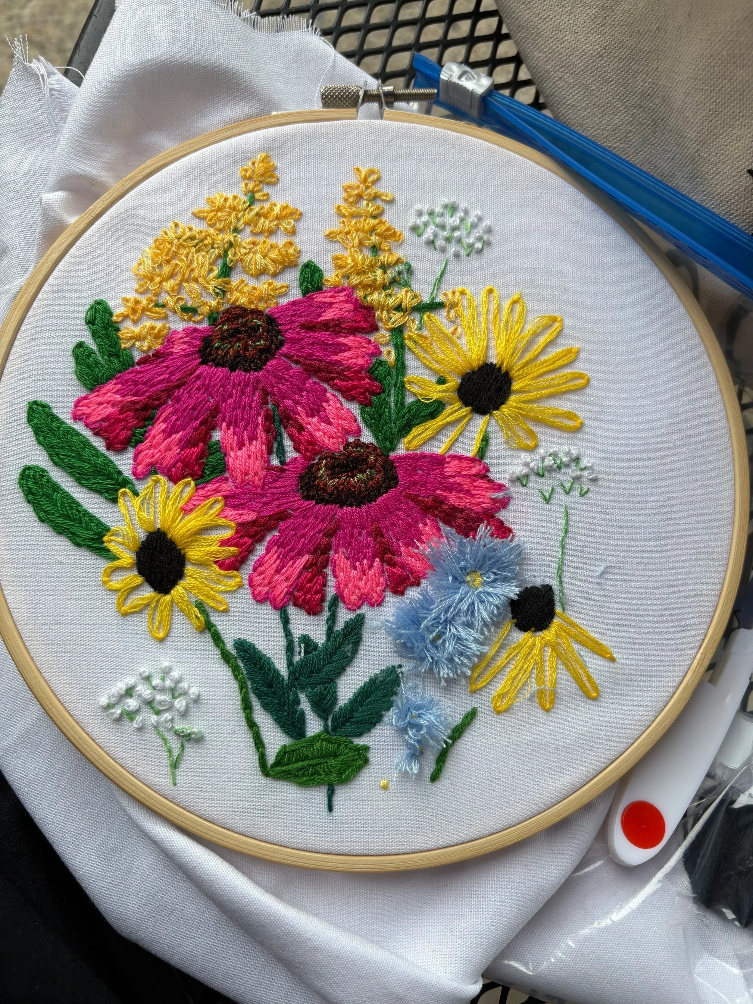 Gift embroidery, thread on cotton (2025)