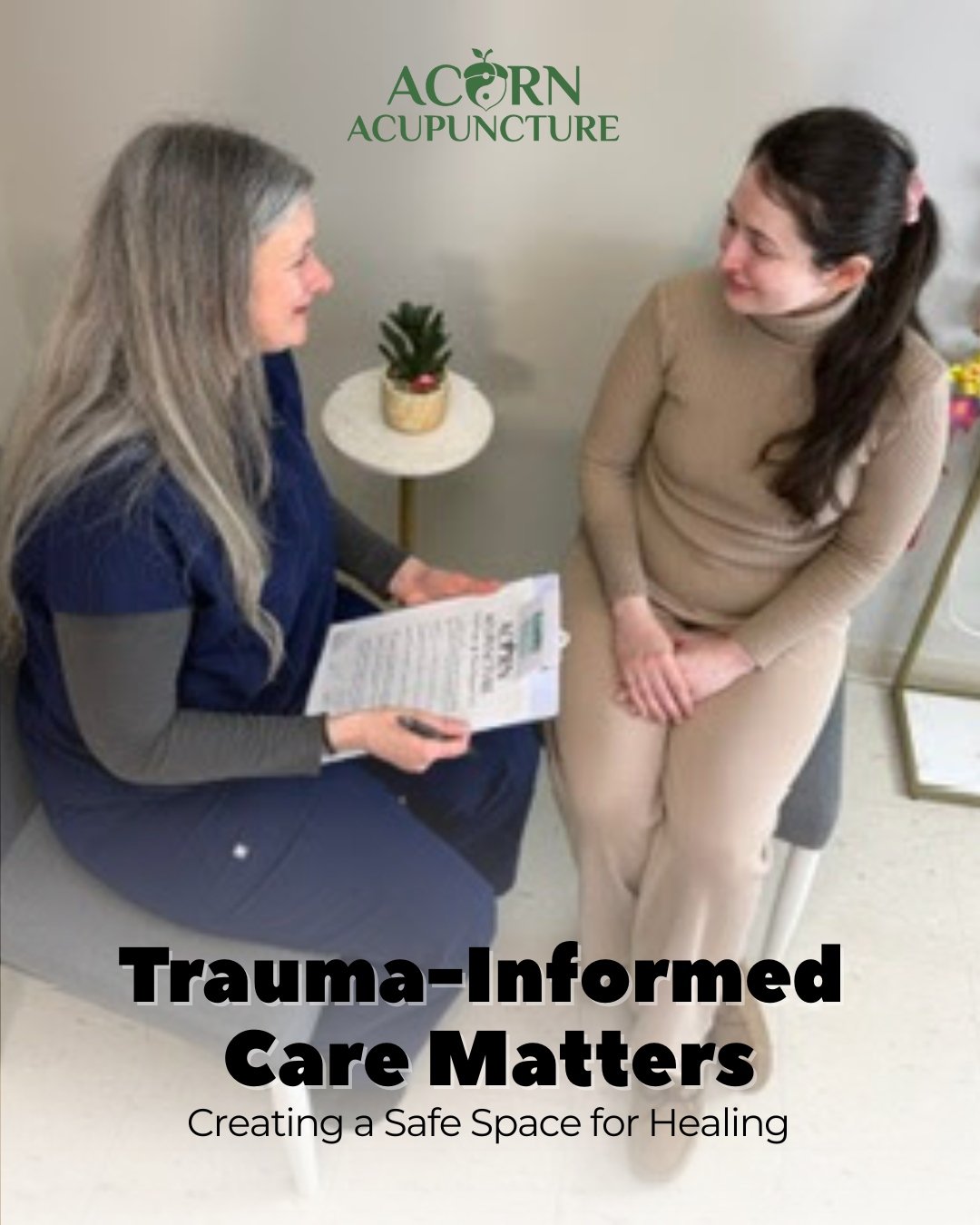 Healing begins with feeling heard, supported, and understood. 

Amy Woodstock takes a thoughtful, trauma-informed approach to patient care, creating space for open conversations and thorough evaluations before treatment begins. Every intake is design