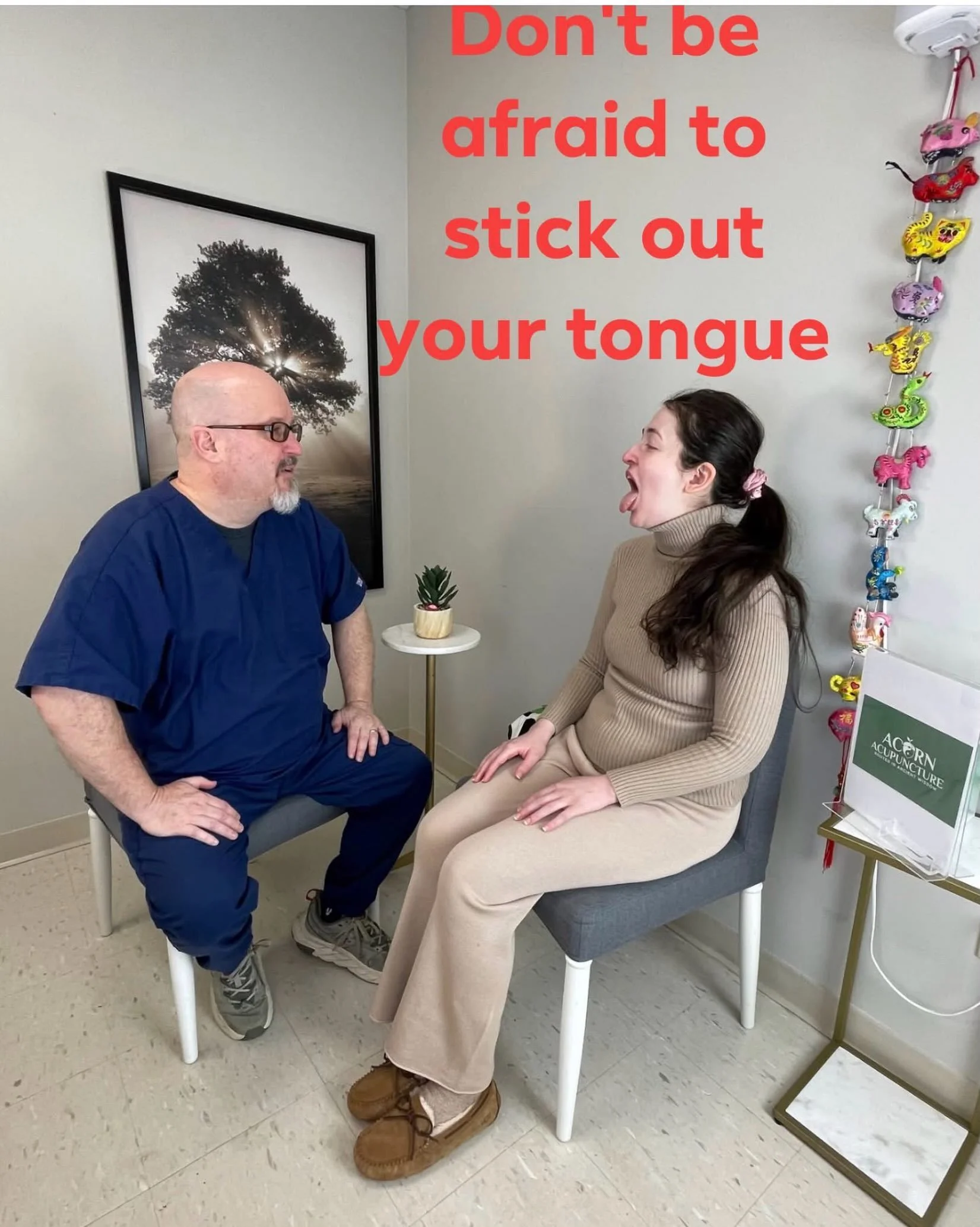 Sometimes a quick look at your tongue is all your acupuncturist needs to differentiate whether your root cause is heat, deficiency or stagnation. Red, white or purple? Say &ldquo;ahhhhhh.&rdquo;

* Red tongues can be a sign of heat, inflammation, res