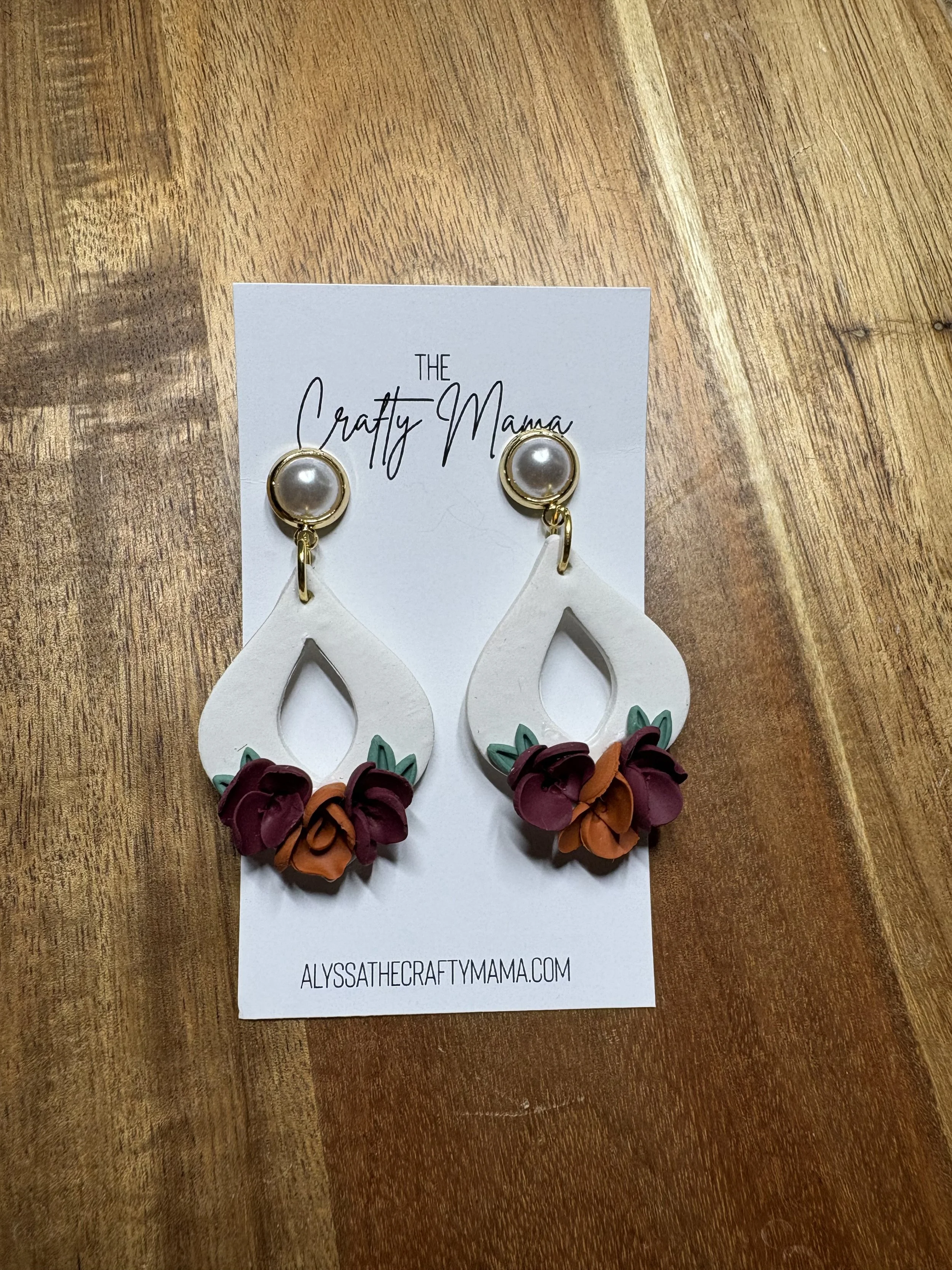 fall floral dangle