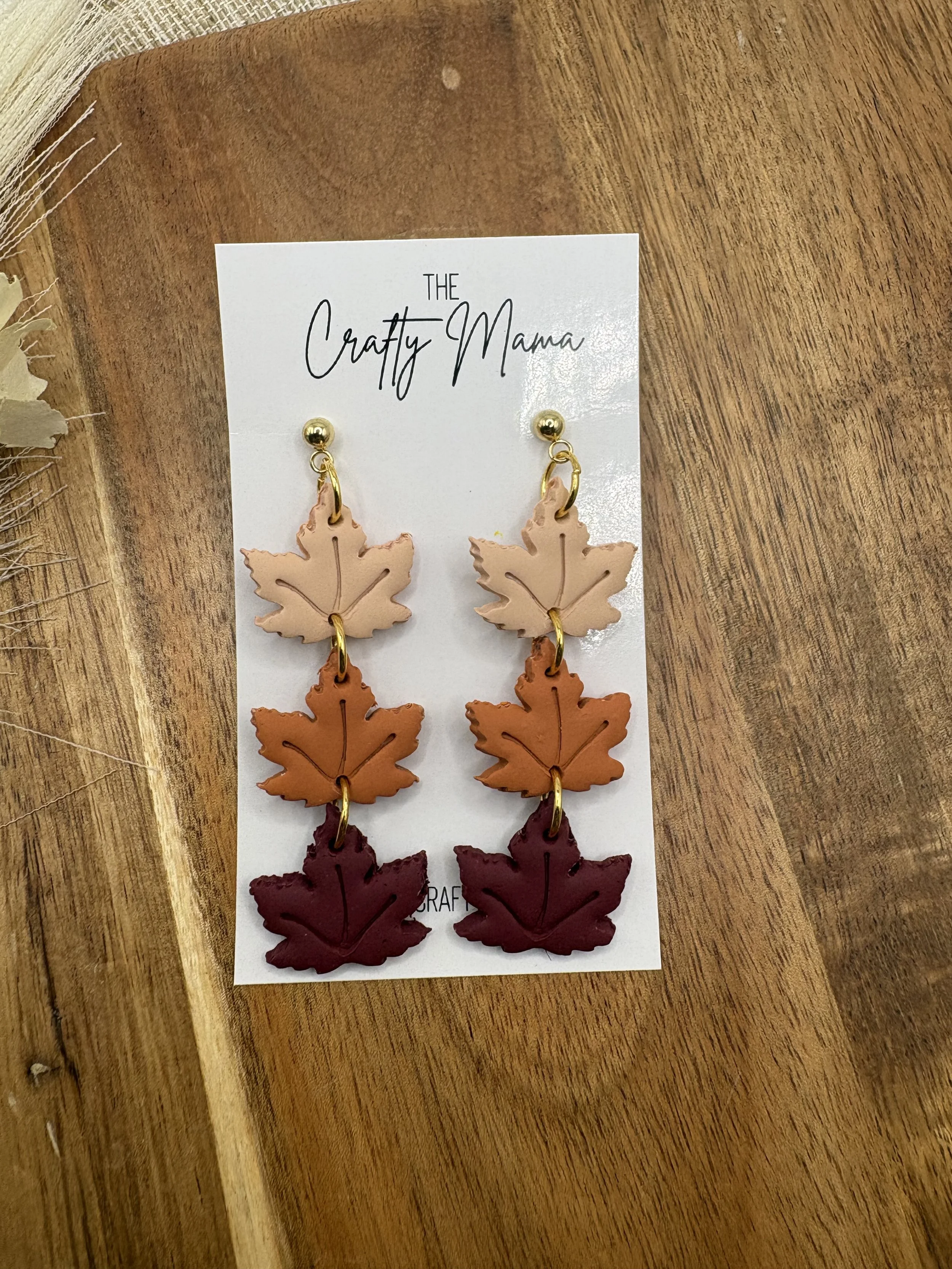 Trio fall leaves