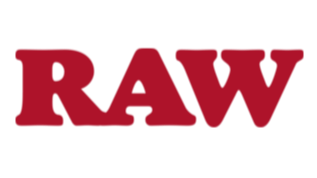 The word 'RAW' in large red letters on a black background.