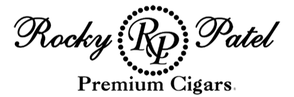 Logo for Rocky Patel Premium Cigars with the initials RP in a decorative circle.