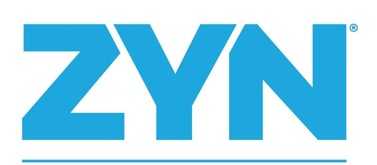 Logo of ZYNY in blue capital letters.