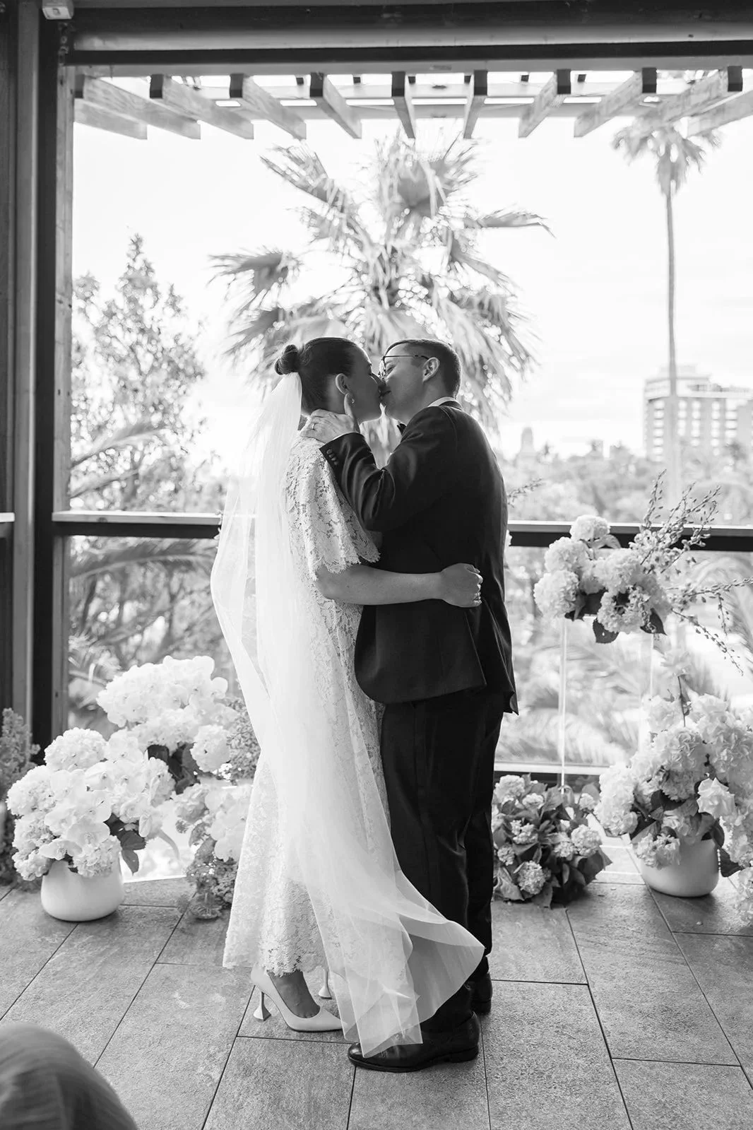 Bride with natural makeup in St Kilda Melbourne - Rebecca Brown Makeup Artist