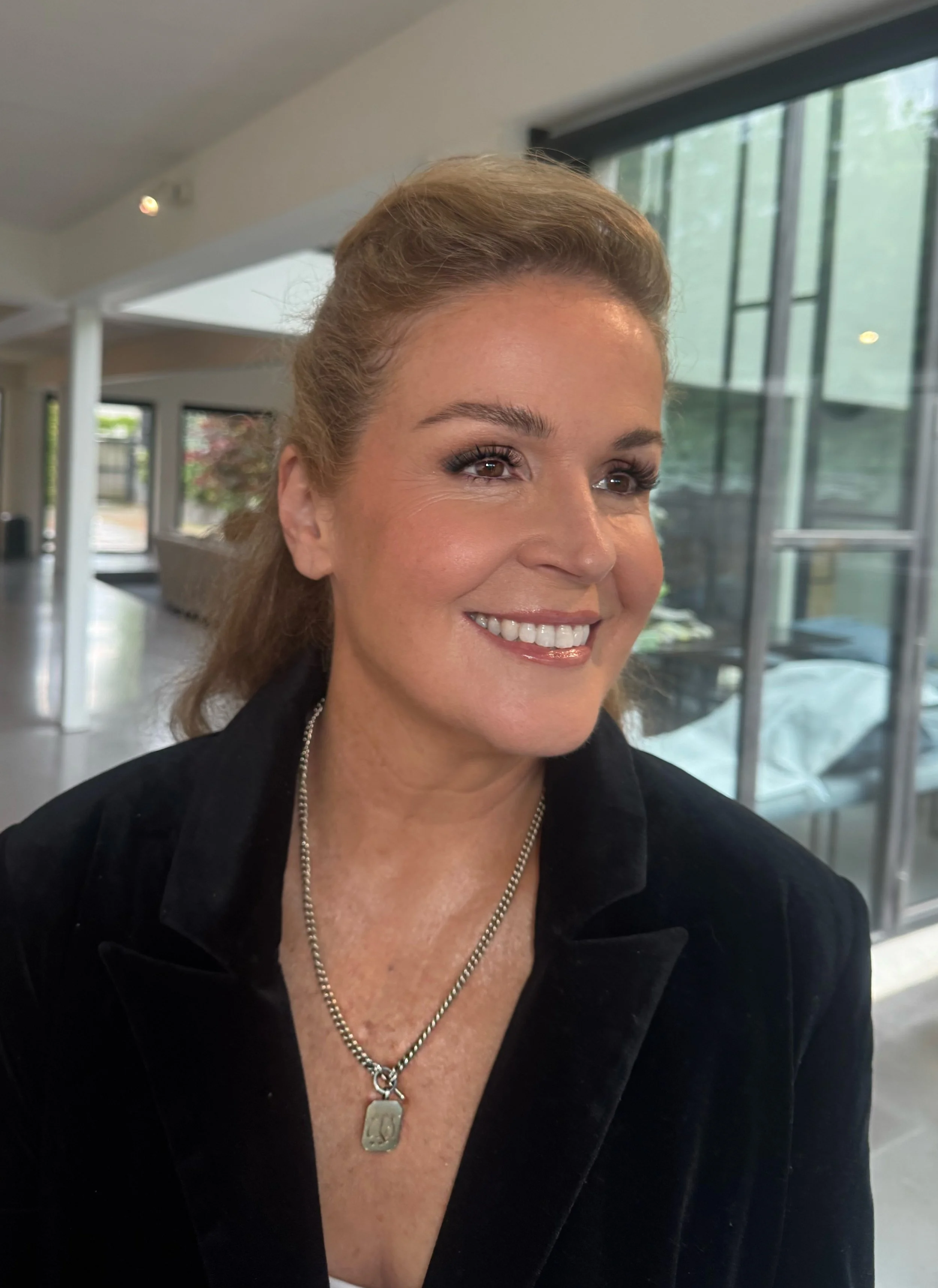 Mature skin friendly makeup for a mature bride as she gets ready for her wedding in Melbourne. 