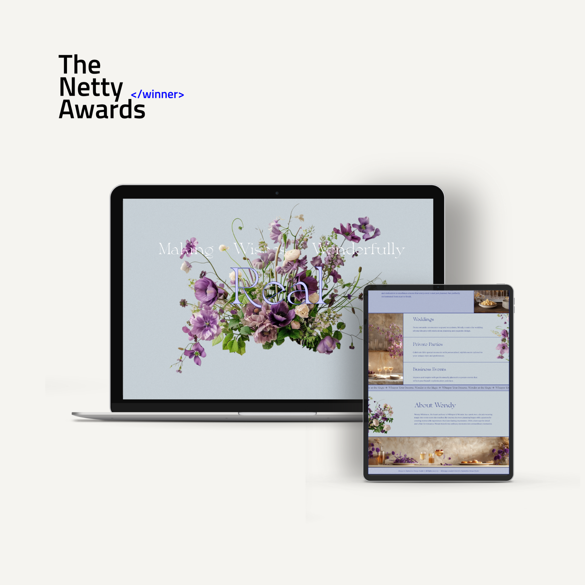 We Won a Netty Award for Best Creative Web Layout