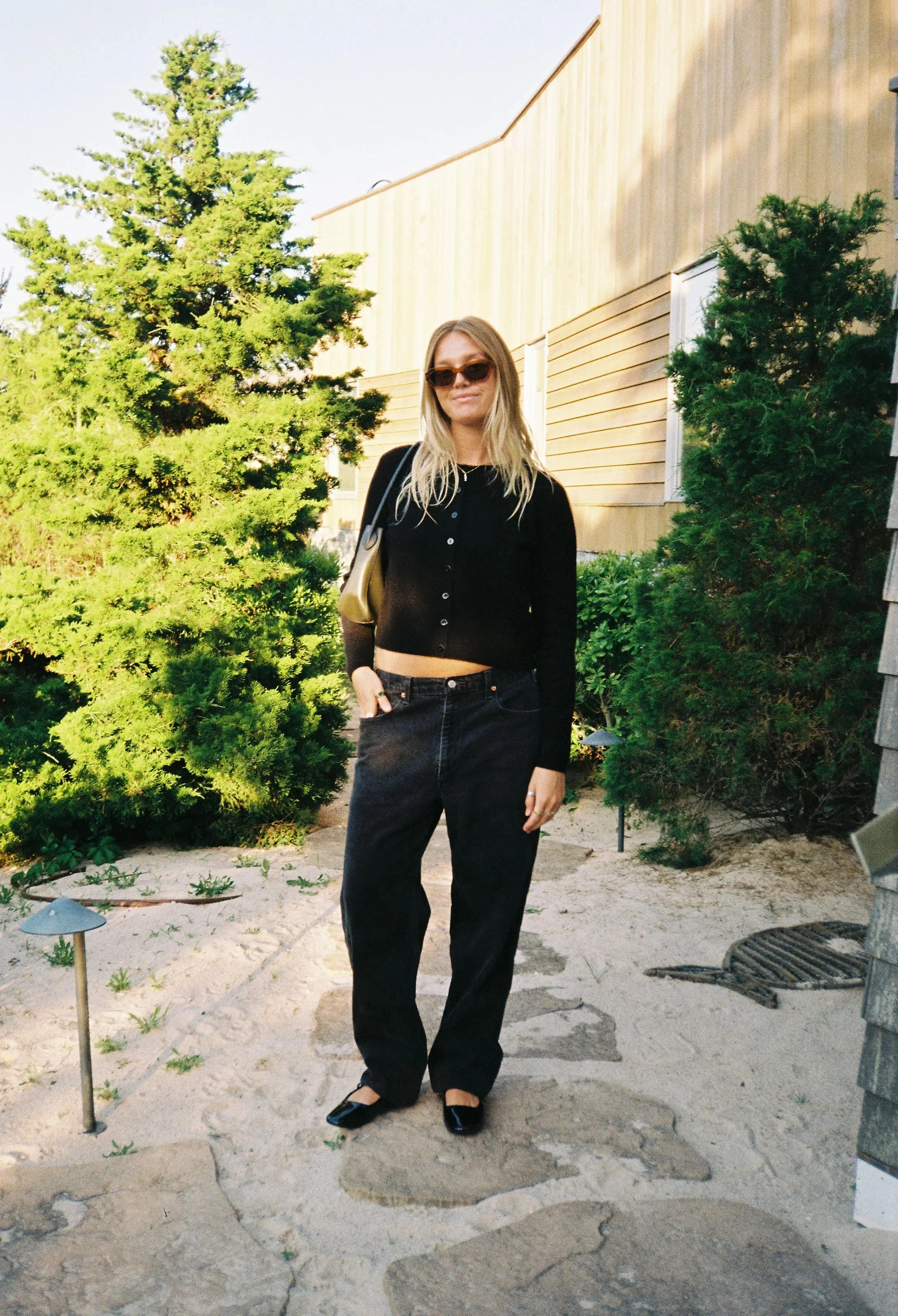 photo of sydney wearing an all black outfit