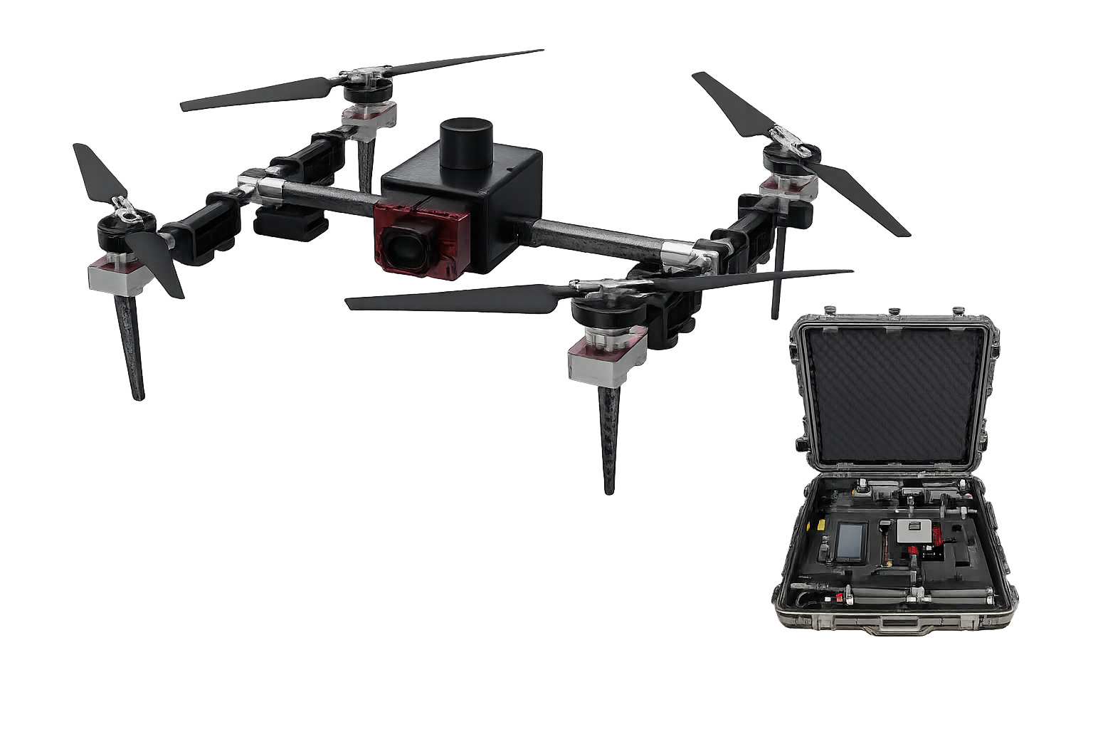 Tethered UAV platform for long-duration security and industrial field applications