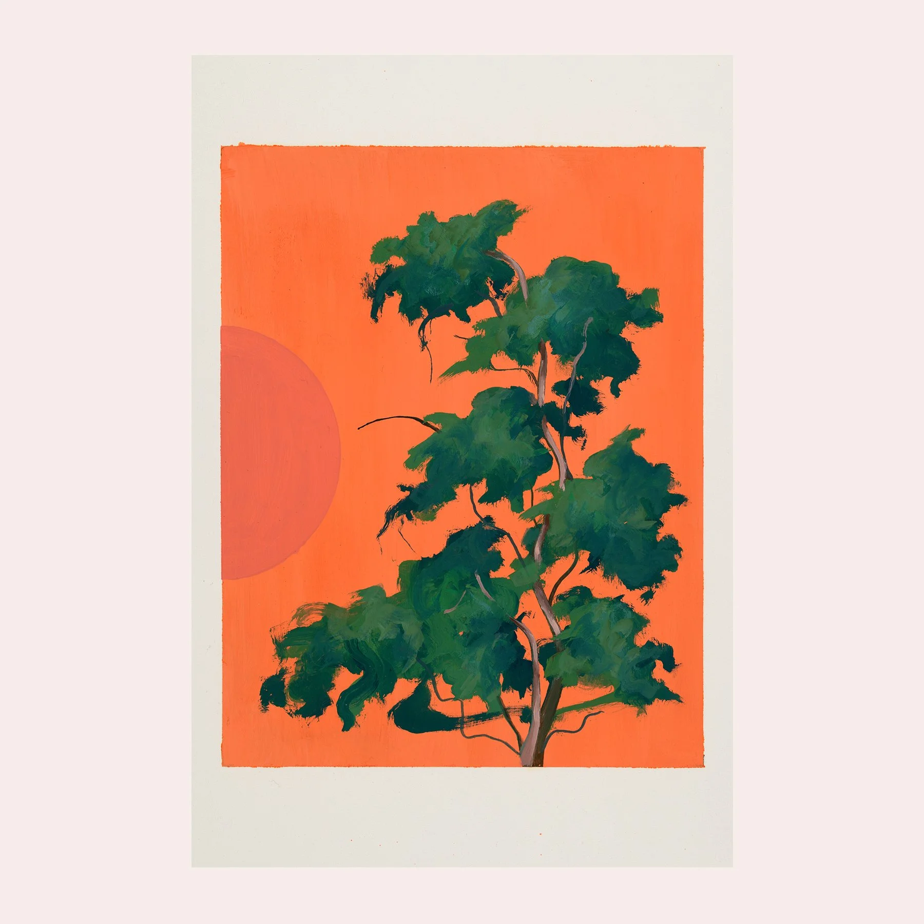 Red coloured moon (pair)
Oil on paper

£1,200 (framed)